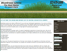Tablet Screenshot of bluegrasslawns.com